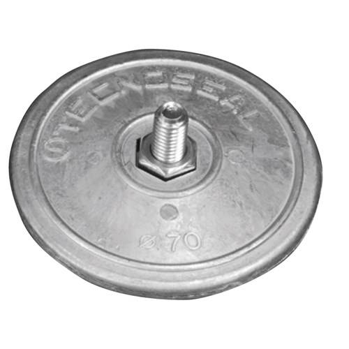 Rudder pair anodes &Oslash;70mm with hardware - 00101e - 00101E