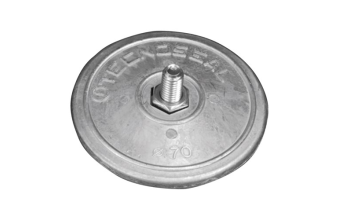 Rudder pair anodes &Oslash;70mm with hardware - 00101e - 00101E