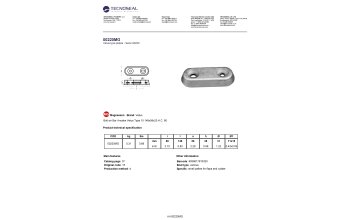 Bolt-on Bar Anodes Vetus Type 15 148x60x25 H.C. 80 - 00220mg 1 - 00220MG
