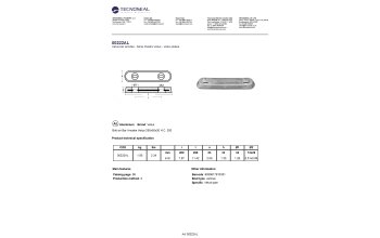 Bolt-on Bar Anodes Vetus 290x55x30 H.C. 200 - 00222al - 00222AL