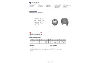 Shaft anode USA type &Oslash;  19mm - 3/4' - 00500usamg - 00500USAMG