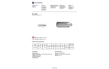 Volvo Penta pencil anode &Oslash;15,5 L.40 - 00713mg - 00713MG