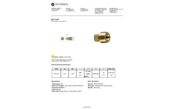Volvo Penta brass plug th.1/2'' Bspt - 00713tp 1 - 00713TP
