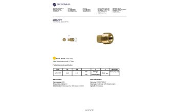 Volvo Penta brass plug th.1/2'' Bspt - 00714tpf 1 - 00714TPF