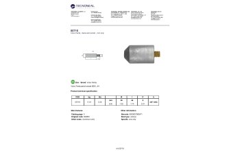 Volvo Penta pencil anode &Oslash;26 L.44 - 00716 1 - 00716