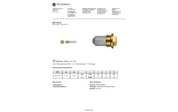 Volvo Penta pencil anode &Oslash;15,5 L.40  plugth.1'' Gas - 00716tal - 00716TAL