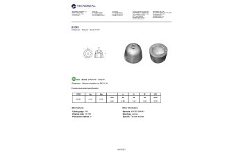 Sidepower - Sleipner propeller nut &Oslash;42 H.34 - 01051 - 01051