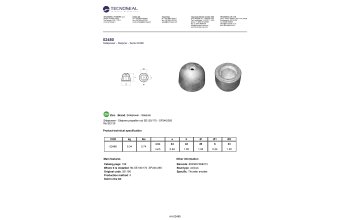 Sidepower - Sleipner propeller nut SE130/170 - SP240/285 - 02480 - 02480