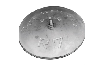 R7 Alum Rudder 6 1/2" Dia - R7 - R7AL